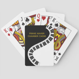 Your Choir Name Piano Keyboard Musical Playing Cards