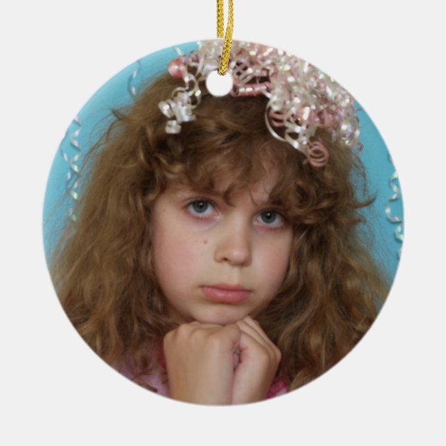 Your Christmas Photo Ornament with Your Picture (Front)