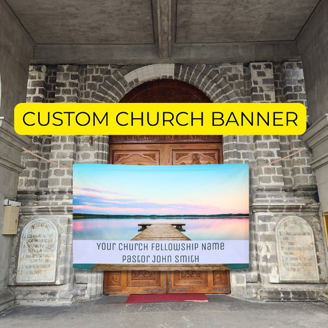 Your Church Fellowship Lake Dock Sky Banner (Your Church Fellowship Lake Dock Sky Banner)