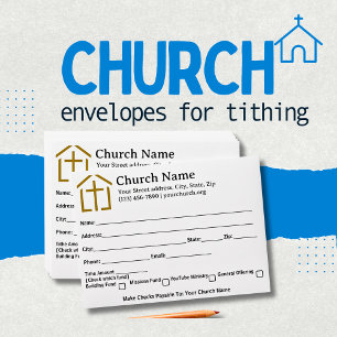 Your Church Tithes Offering Template Envelope