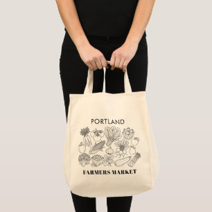 Your City/Town Farmers Market Tote Bag