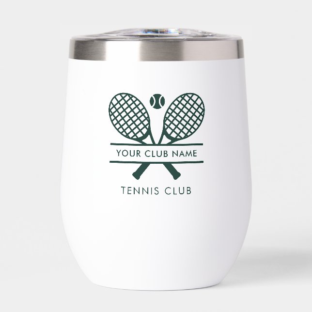 Your Club Name Tennis Sports Team Swag Green (Front)