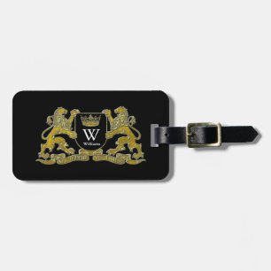 Your Coat of Arms Monogram and Colour Luggage Tag