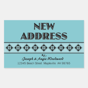 Your Colour Choice! Custom New Address Stickers