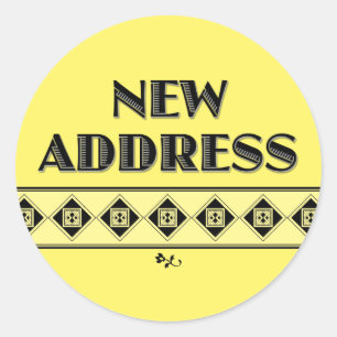Your Colour Choice! New Address Stickers