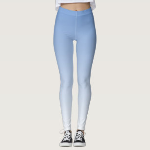 Your Colour with White Ombre Fade Gradient Leggings