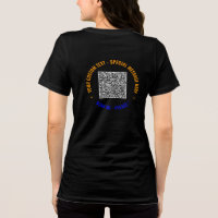 Your Colourful QR Code T-Shirt with Custom Text
