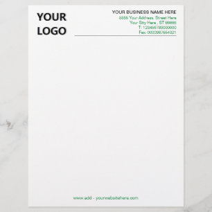 Your Colours and Fonts Branded Letterhead Example