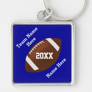 Your Colours and Your Text Football Keychains
