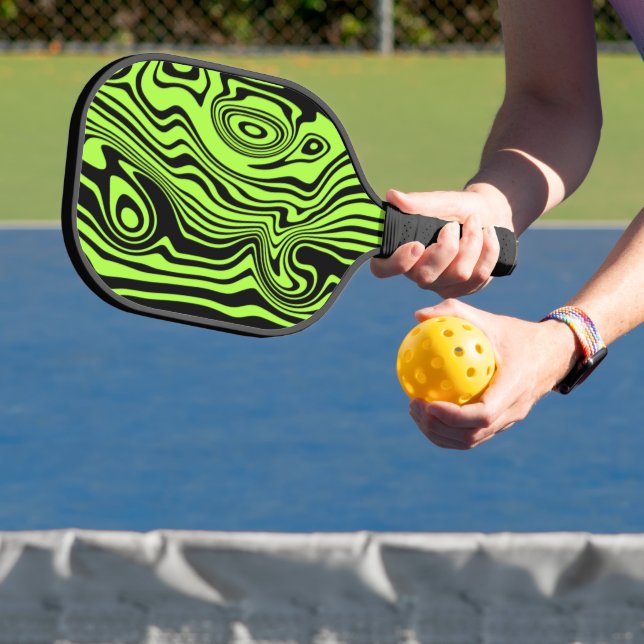 Your Colours Art Waves Pickleball Paddle Green Neo (Insitu)