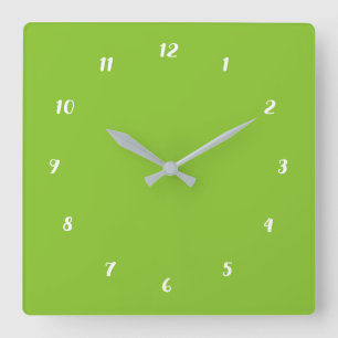 Your Colours Numbers Font Personalised Wall Clock