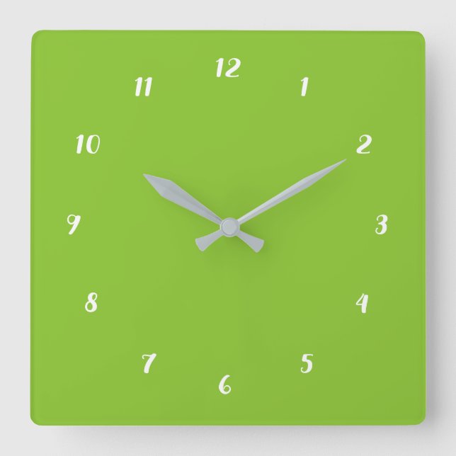 Your Colours Numbers Font Personalised Wall Clock (Front)