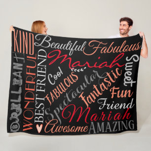 Your Colours Your Words of Friendship and meaning Fleece Blanket