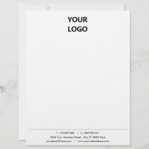 Your Company Address Info Letterhead with Logo