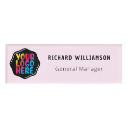 Your Company Business Logo Employee Name Badge Tag