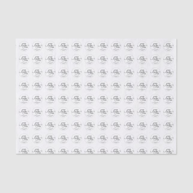 Your Company Business Logo Promotional Wrapping Ti Tissue Paper (Front)