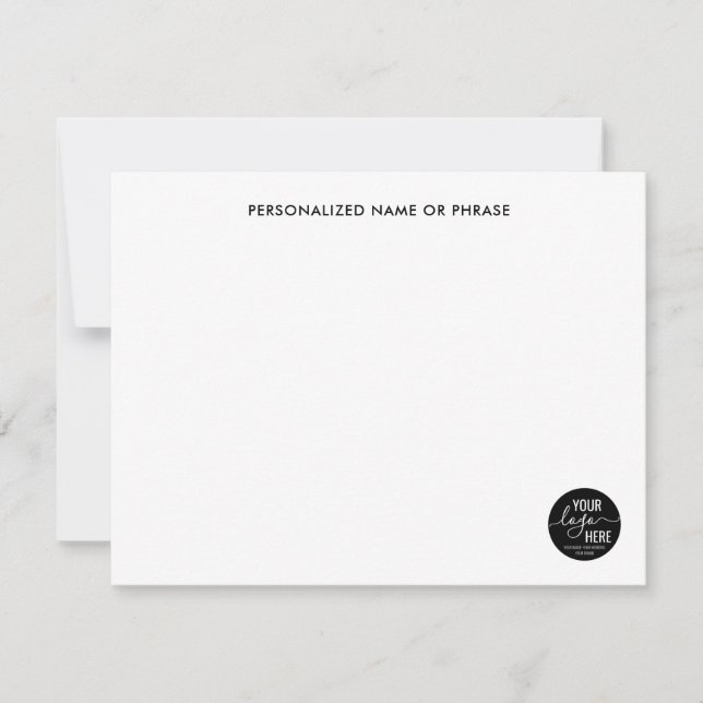 Your Company Business Logo Promotions Marketing Card (Front)