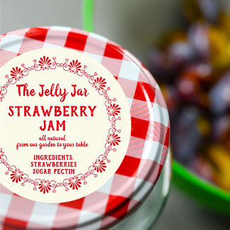 Your Company Homemade Strawberry Jam Food Label