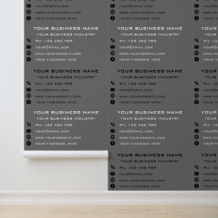 Your Company Info Custom Text and Colours Business Wallpaper