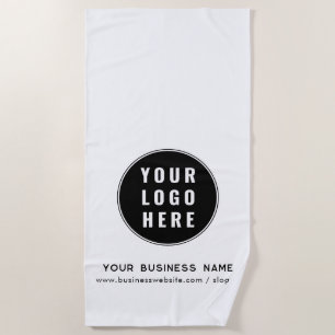 Your Company Logo and Business Promotional Custom Beach Towel