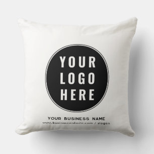 Your Company Logo and Business Website Promotional Cushion