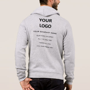 Your Company Logo and Custom Text Business Hoodie