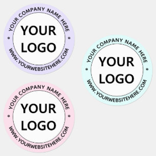 Your Company Logo and Custom Text Business Labels