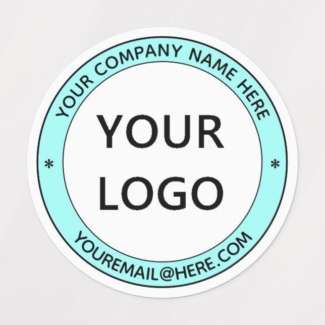 Your Company Logo and Custom Text Labels Template (Design 1)