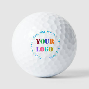 Your Company Logo and Custom Text Stamp Golf Balls