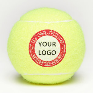 Your Company Logo and Custom Text Tennis Balls