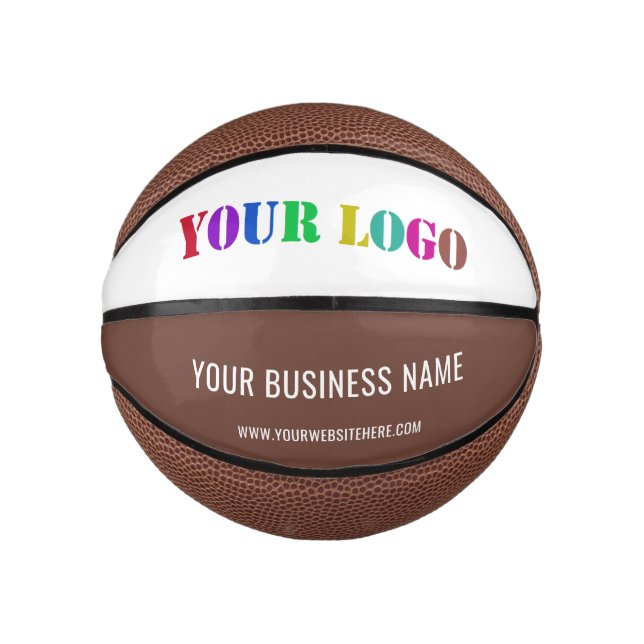 Your Company Logo and Text Basketball Choose Colou (Front)