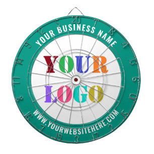 Your Company Logo and Text Dart Board Choose Colou