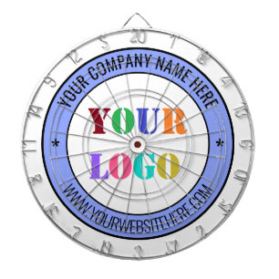 Your Company Logo and Text Dart Board Example