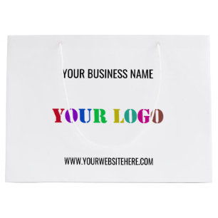 Your Company Logo and Text Promotional Gift Bag