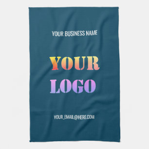 Your Company Logo Branded Kitchen Towel Example