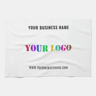 Your Company Logo Branded Kitchen Towel Template