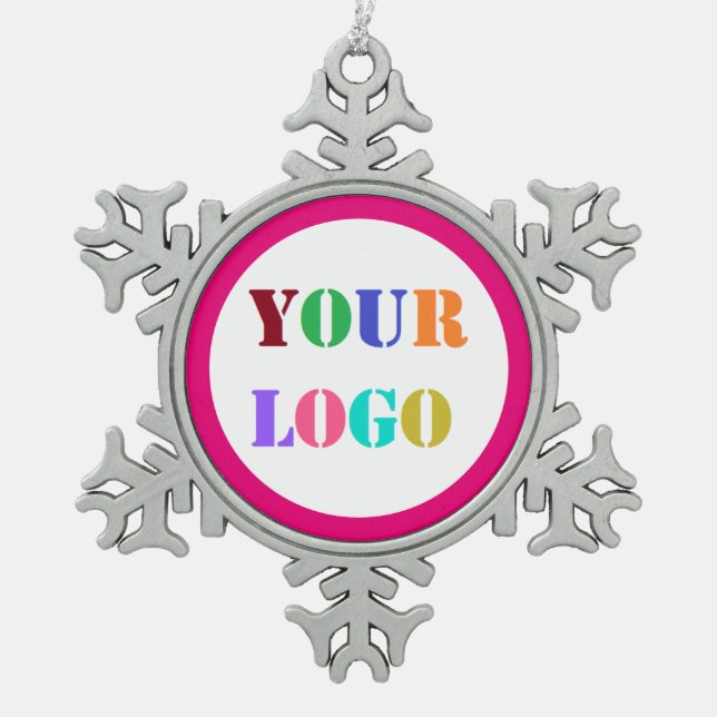 Your Company Logo Business Christmas Ornament (Front)