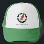 Your Company Logo Business Employee Staff Swag Trucker Hat<br><div class="desc">Add your brand logo and custom text to this trucker hat that's perfect for creating brand awareness or as an advertising medium. Available in other colours and sizes. No minimum order quantity and no setup fee.</div>