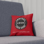 Your Company Logo Business Showroom Red Cushion<br><div class="desc">Add your company logo and brand identity to this pillow as well as your website address or slogan by clicking the "Personalise" button. These brand-able throw pillows can advertise your business as employees use them and double as a corporate swag. Available in other colours and sizes. No minimum order quantity...</div>