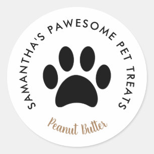 Your Company Logo Custom Business Name Classic Round Sticker