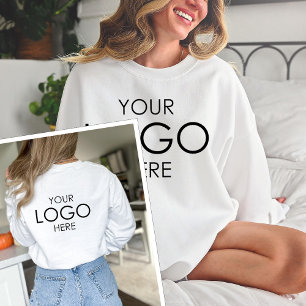 Your Company Logo Custom Design Business Customise Sweatshirt