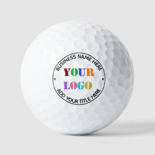 Your Company Logo Custom Text and Colour Golf Ball