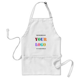 Your Company Logo Custom Text Business Apron