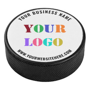 Your Company Logo Custom Text Hockey Puck