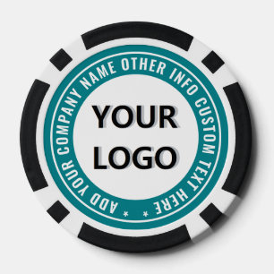 Your Company Logo Custom Text Poker Chips Template