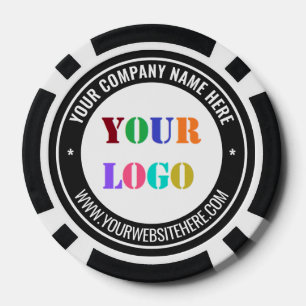 Your Company Logo Custom Text Poker Chips Template