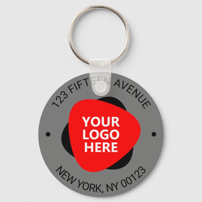 Your Company Logo Key Ring (Front)