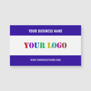 Your Company Logo Magnetic Business Card Example