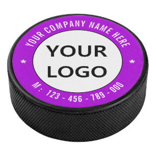 Your Company Logo Name Info Hockey Puck Template