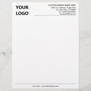 Your Company Logo Name Info Letterhead Template